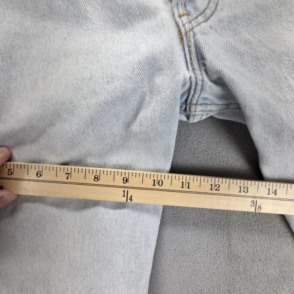 Vintage Levis 501 Jeans Mens‎ Blue Light Wash Button Fly Made In USA Fits 30x26